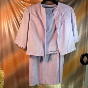 VINTAGE 1960’s 3 piece lavender business set cotton 38” chest 32” waist 200 ACE‎